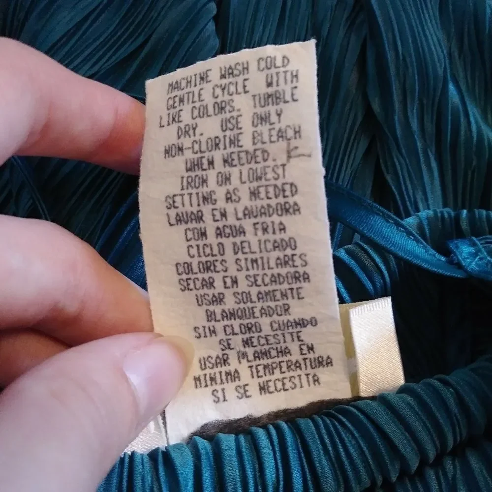 Vintage Dark Teal Lace Top Chemise Slip Dress - Picture 5 of 5